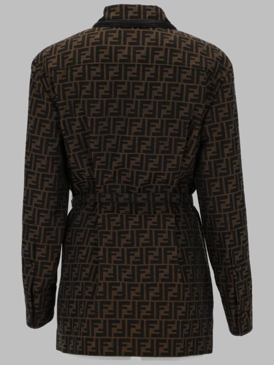 26FW 펜디 FF 캔버스 재킷 FJ7564 A5W3F118W BROWN - FENDI