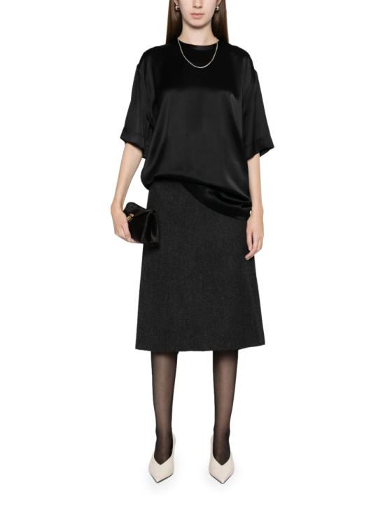 26FW 토템 탑 261WRT0629FB0546 001 BLACK - TOTEME