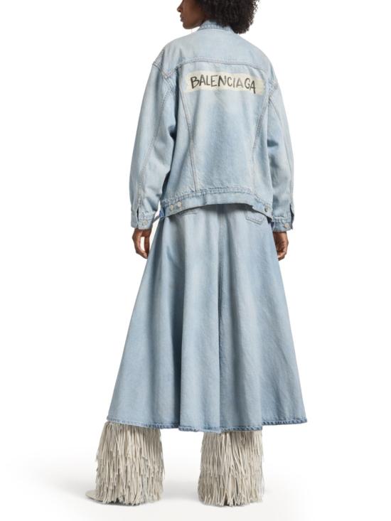 26FW 발렌시아가 레귤러 핏 데님 재킷 861410 TTWB14009 DENIM - BALENCIAGA