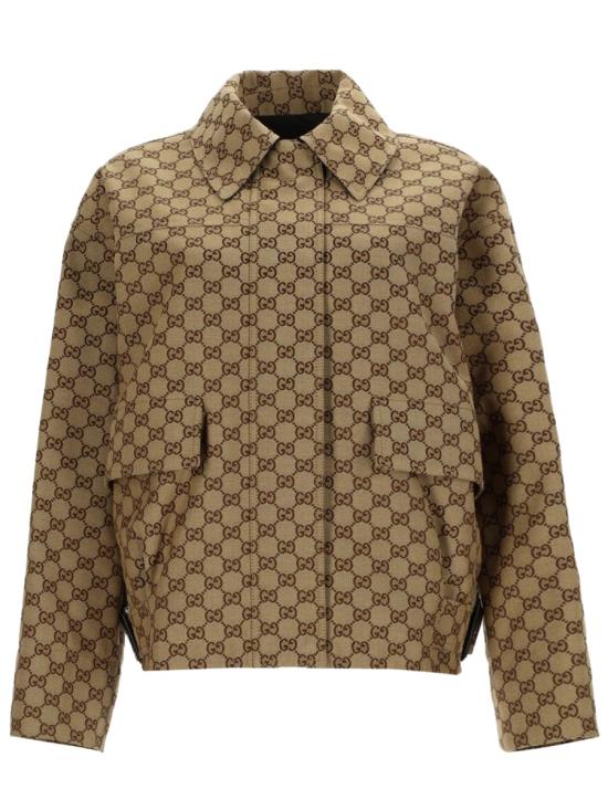 26FW 구찌 GG 캔버스 봄버 재킷 842660 ZAF4S2580 BEIGE