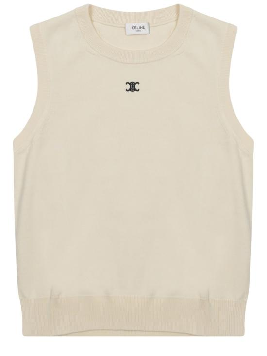 26FW 셀린느 탑 파인 울 RX0I70100 01OW BEIGE