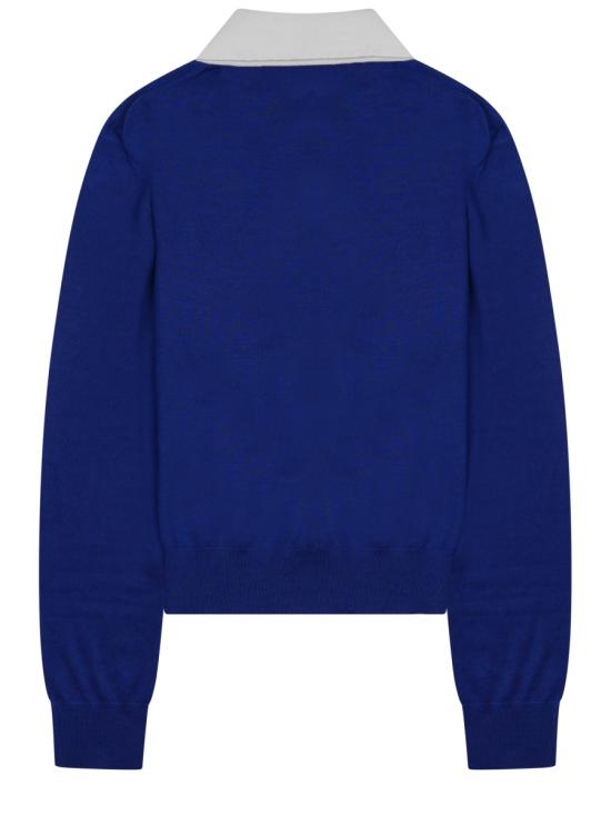 26FW 셀린느 파인 캐시미어 실크 폴로 스웨터 RX0FD0W27 GDT9 BLUE - CELINE