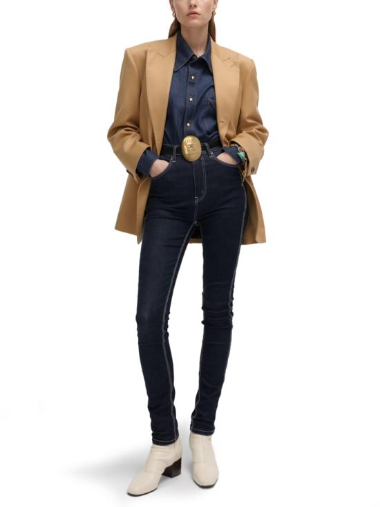 26FW 셀린느 다이애그널 울 콜론 재킷 RV15G092D 04CA BROWN - CELINE