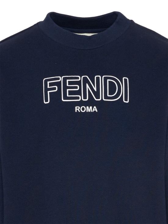 26FW [키즈] 펜디 니트/스웻셔츠 JUH108K 5V0F0QG0 BLUE - FENDI
