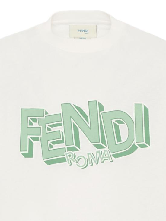 26FW [키즈] 펜디 티셔츠 JMI504K 7AJF1UVR WHITE - FENDI