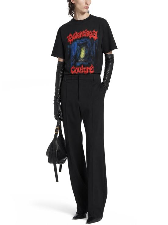 26FW 발렌시아가 탑 850990 TUVD51000 BLACK - BALENCIAGA
