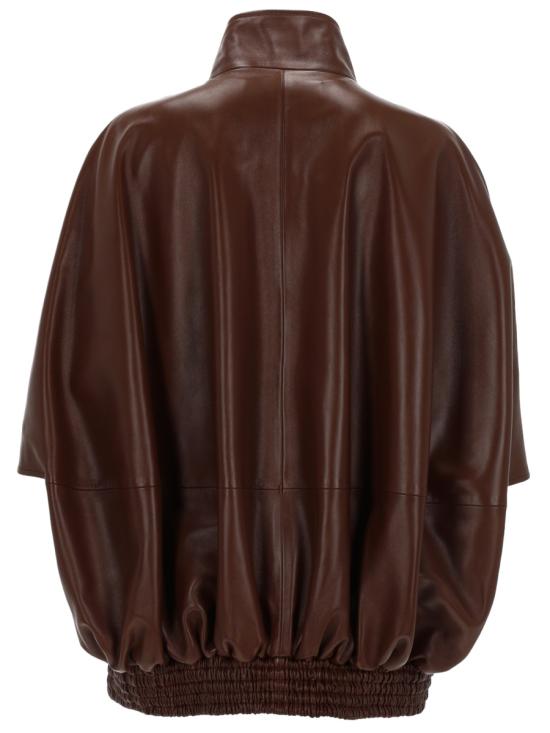 26FW 발렌시아가 가죽 자켓 871987 TUS112135 BROWN - BALENCIAGA