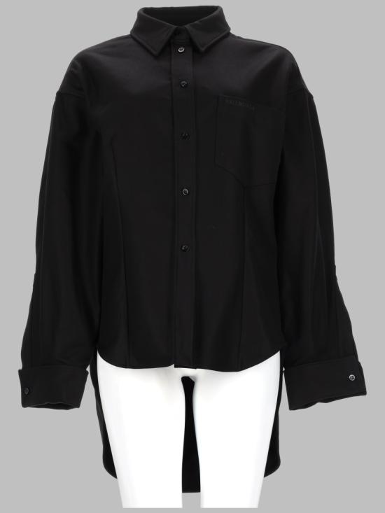26FW 발렌시아가 클래식 코튼 셔츠 872318 TUP181000 BLACK