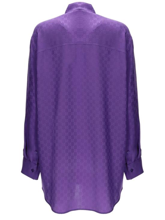 26FW 구찌 모노그램 셔츠 837168 Z7ATQ5007 PURPLE - GUCCI
