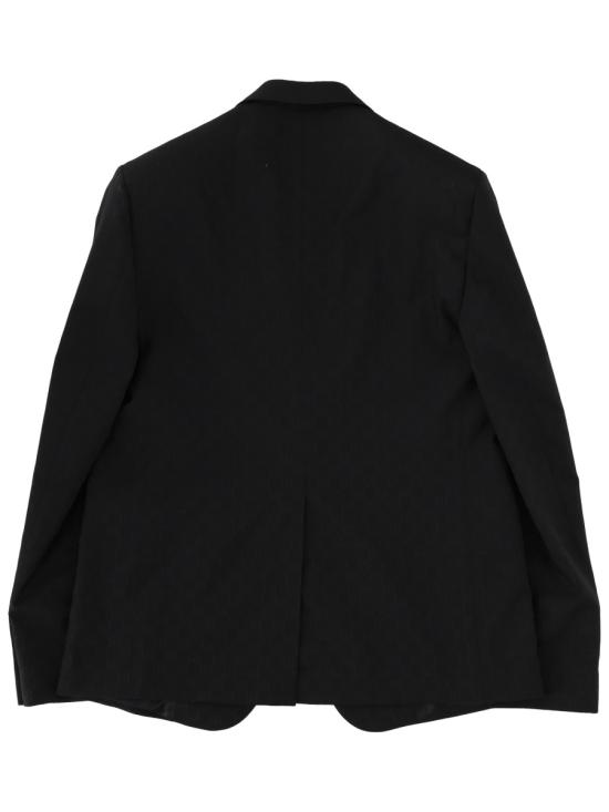 26FW 구찌 싱글 브레스트 GG 울 재킷 864110 ZAUP11000 BLACK - GUCCI