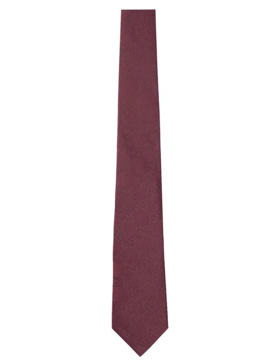 26FW 구찌 GG 실크 코튼 타이 861299 4E6006100 BORDEAUX
