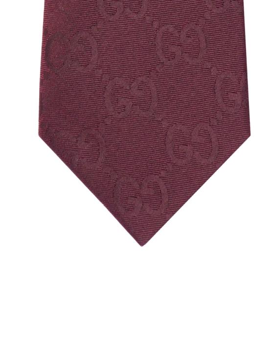 26FW 구찌 GG 실크 코튼 타이 861299 4E6006100 BORDEAUX - GUCCI