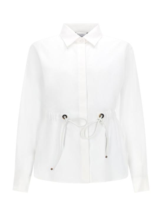 26FW 막스마라 Tazzina 드로스트링 셔츠 2611111052600 023001 WHITE