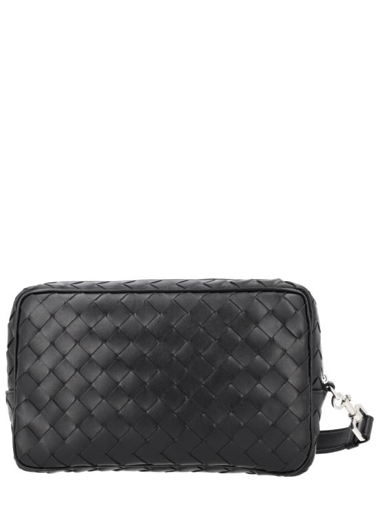 26FW 보테가베네타 인트레치아토 파우치 777390 V2HL18803 BLACK - BOTTEGA VENETA