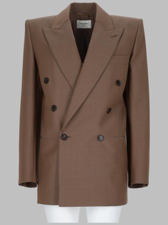 26FW 생로랑 자켓 859880 Y1N022055 BROWN