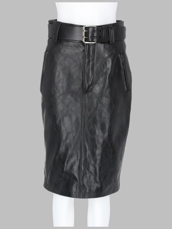 26FW 생로랑 스커트 865021 YCVD21000 BLACK