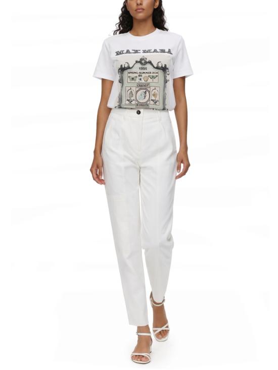 26FW 막스마라 스트레이트 팬츠 2611131072600 454004 WHITE - MAX MARA