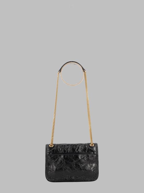 26FW 생로랑 빈티지 레더 니키 미니백 846087 0EN071000 BLACK - SAINT LAURENT
