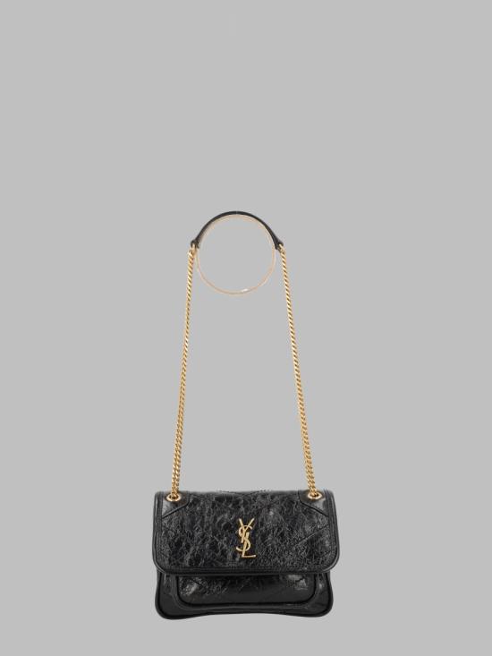 26FW 생로랑 빈티지 레더 니키 미니백 846087 0EN071000 BLACK