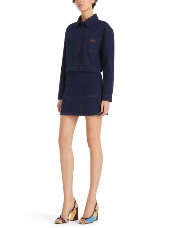 26FW 펜디 스커트 FLQ608 AOHSF0QB0 BLUE - FENDI