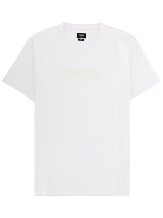 26FW 펜디 반팔 티셔츠 FY1319 AY0GF0QA0 WHITE