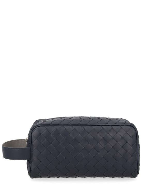 26FW 보테가베네타 인트레치아토 트래블 파우치 729295 VCPQD4365 BLACK - BOTTEGA VENETA