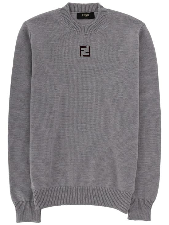 26FW 펜디 코듀로이 마이크로 FF 울 스웨터 FZX091AW09 F1UVT GREY
