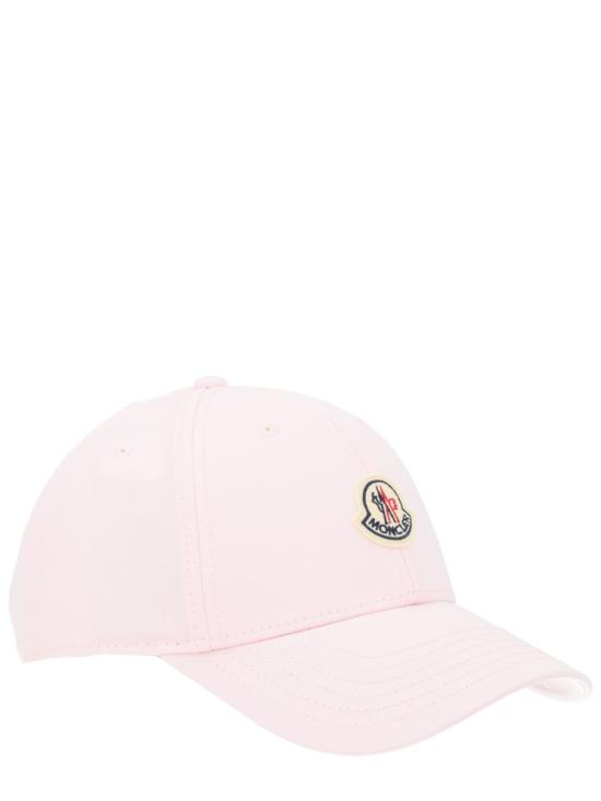 26FW 몽클레어 로고 코튼 볼캡 3B00008 04863506 PINK - MONCLER