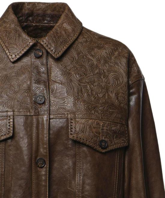 26FW 골든구스 가죽 자켓 GWP02789P00266736110 BROWN - GOLDEN GOOSE