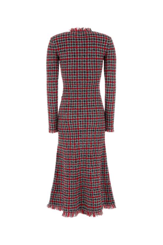 26FW 셀프 포트레이트 원피스 AW26146MR RED Checked - SELF PORTRAIT