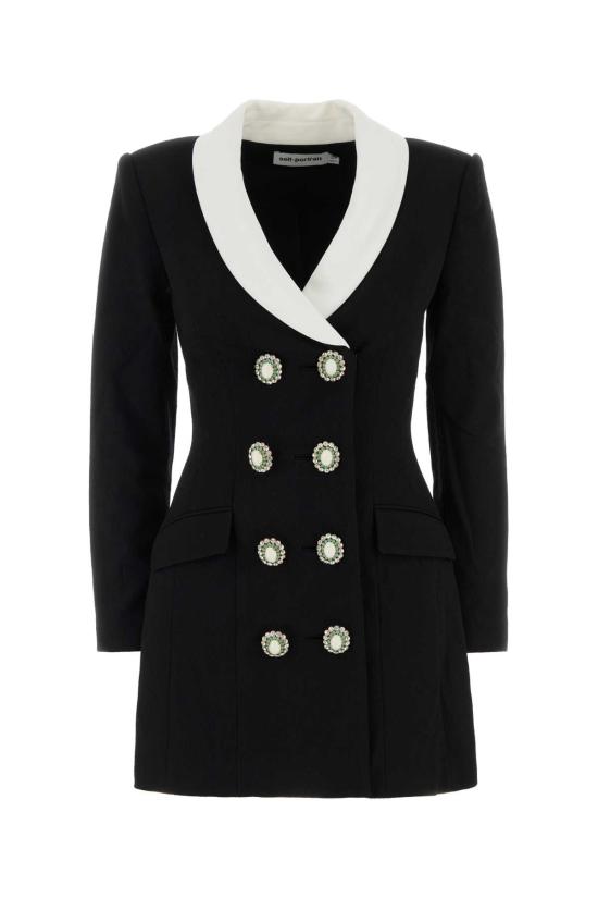 26FW 셀프 포트레이트 원피스 AW26054SB BLACK