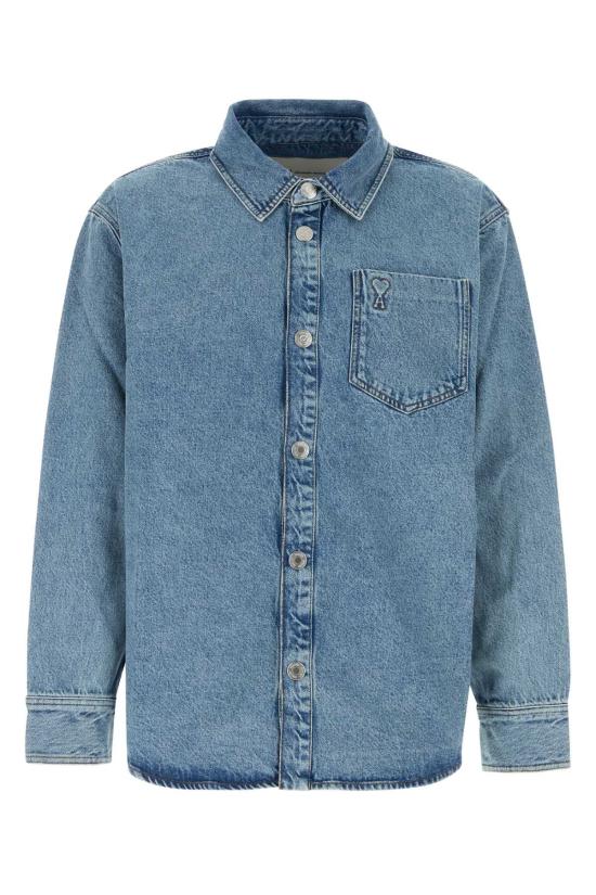 26FW 아미 데님 셔츠 UJK918DE0046 480 Blue
