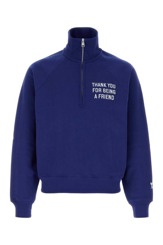 26FW 아미 후드 티셔츠 USW804JE0259 490 Blue