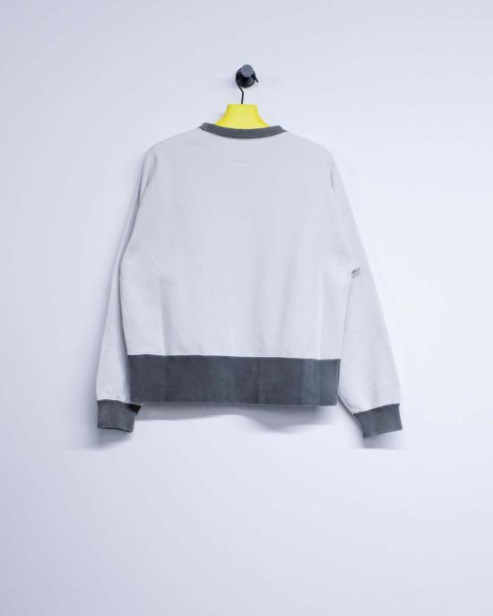  비즈빔 긴팔 티셔츠 비스빔 펠로우 스웨트 긴팔 투톤 크래시 스웨트셔츠 - VISVIM