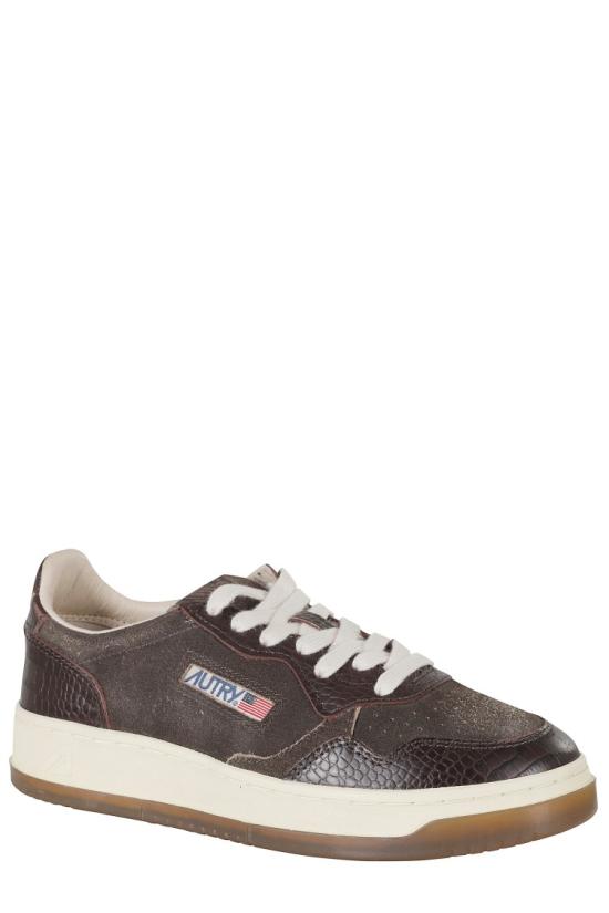 26FW 오트리 메달리스트 로우 레더 스니커즈 AULW 099 Brown - AUTRY