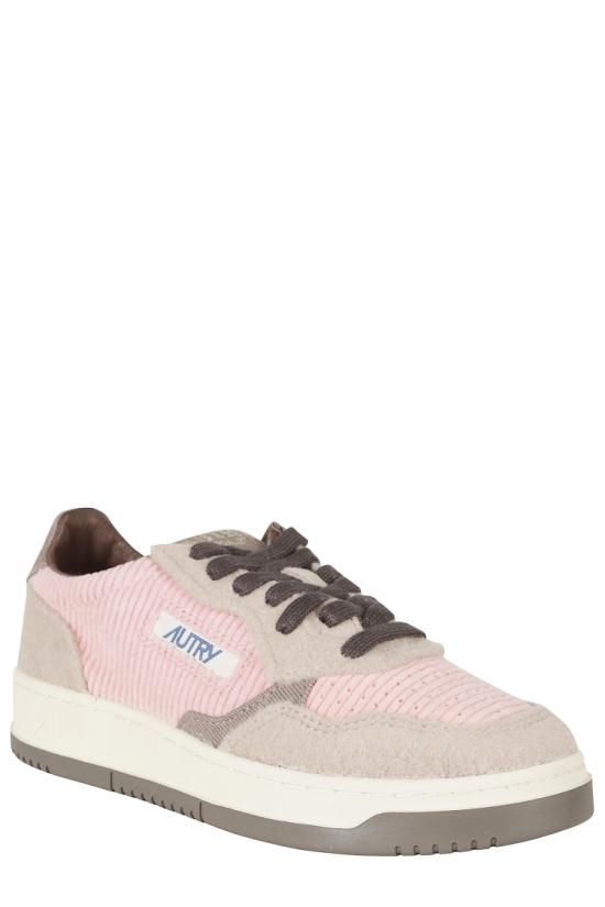 26FW 오트리 메달리스트 로우 레더 스니커즈 AULW 099 Pink - AUTRY