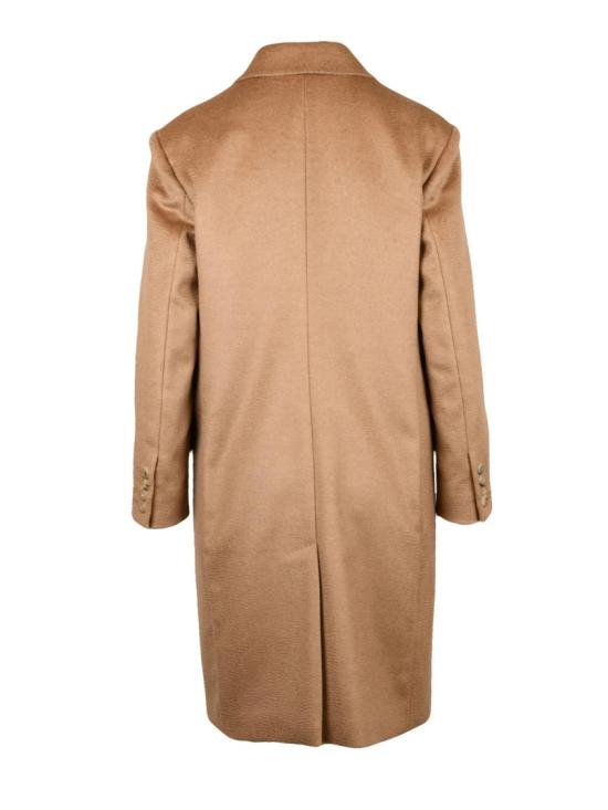 25FW 막스마라 코트 베이지색 더블 브레스트 카멜 헤어 - MAX MARA