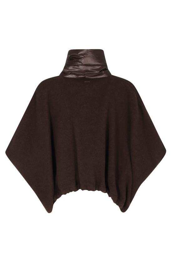26FW 에르노 A 셰이프 리조트 쇼트 판초 GI00042DR 33395 099 Brown - HERNO