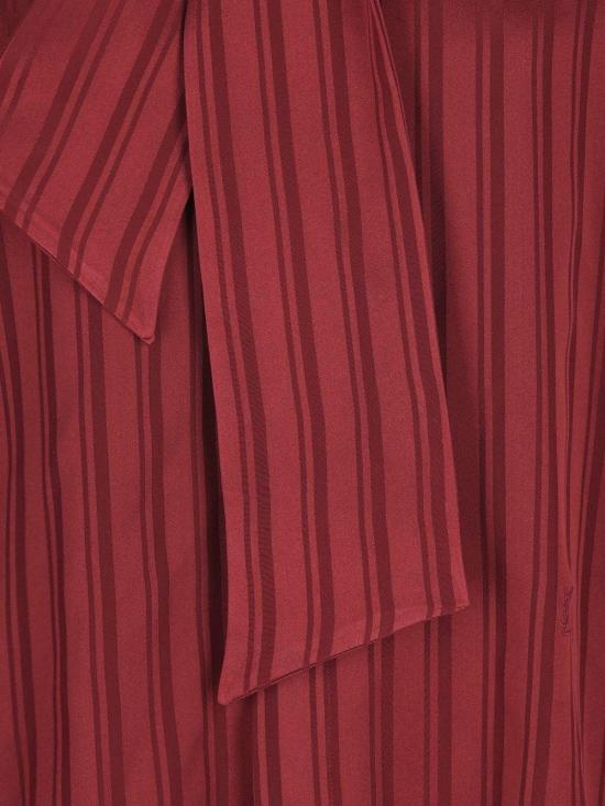 26FW 생로랑 블라우스 838125Y142U5504 MAROON - SAINT LAURENT