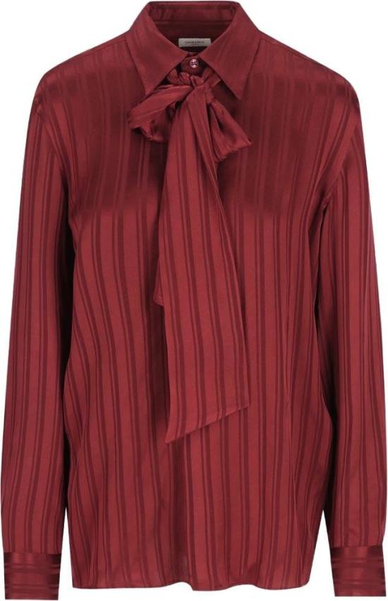 26FW 생로랑 블라우스 838125Y142U5504 MAROON