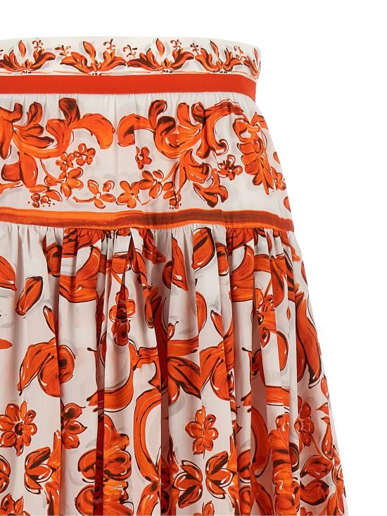 26FW 돌체앤가바나 스커트 DO336958BM ORANGE - DOLCE & GABBANA