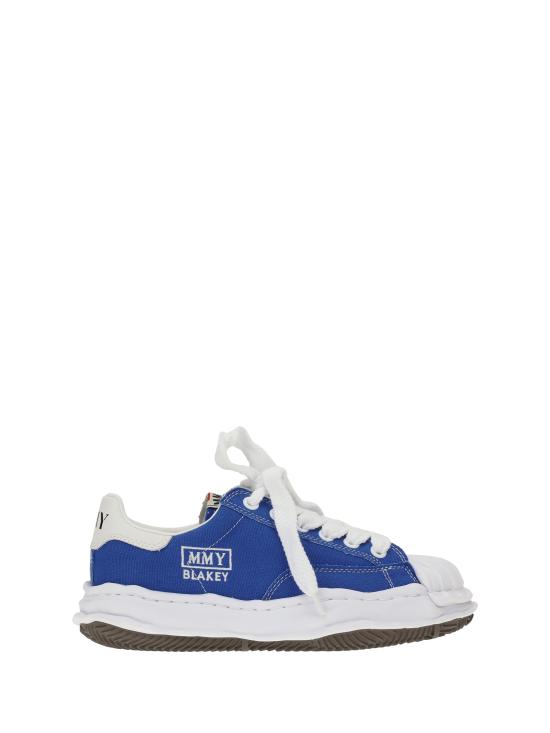 26SS 메종 미하라 야스히로 블레이키 OG 솔 캔버스 로우탑 스니커즈 A08FW735 CLBLUE CL BLUE