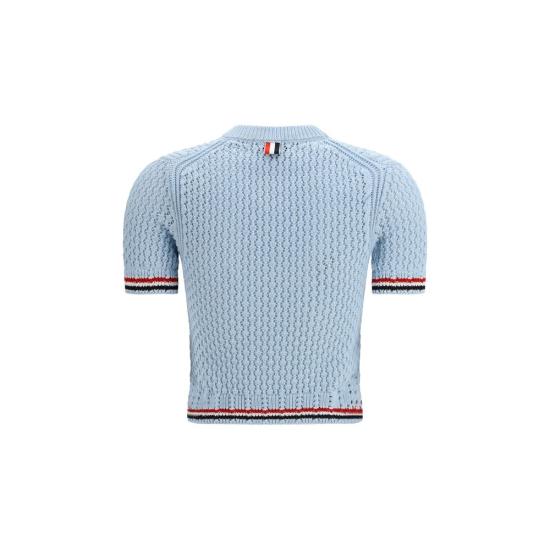 26SS 톰브라운 폴로 티셔츠 THFKA511AY3062472BB BLUE - THOM BROWNE