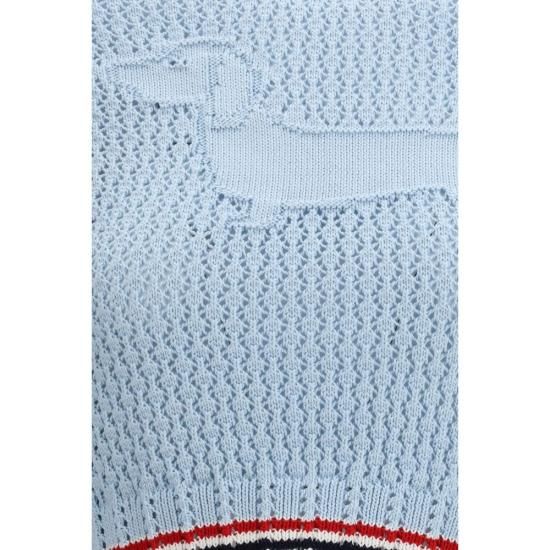 26SS 톰브라운 폴로 티셔츠 THFKA511AY3062472BB BLUE - THOM BROWNE