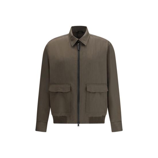 26SS 브리오니 자켓 BRSLWF0LOAA1F2929BB BROWN