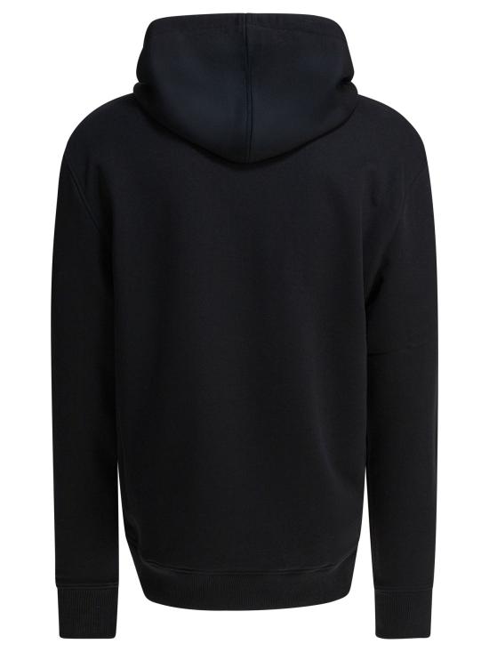 26FW 아미 스몰 하트 로고 루프백 오가닉 코튼 플리스 후드 BFUSW235 730001 Black - AMI