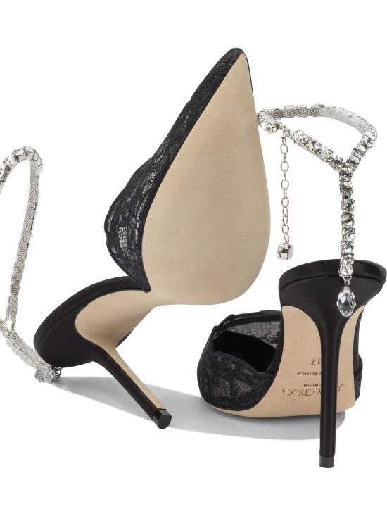 26FW 지미추 힐/펌프스 SAEDA 100GQVBLACK CRYSTAL - JIMMY CHOO