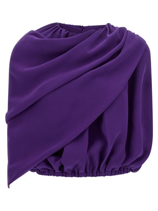 26FW 발렌시아가 이브닝 티셔츠 A002BXTUN145210 Purple
