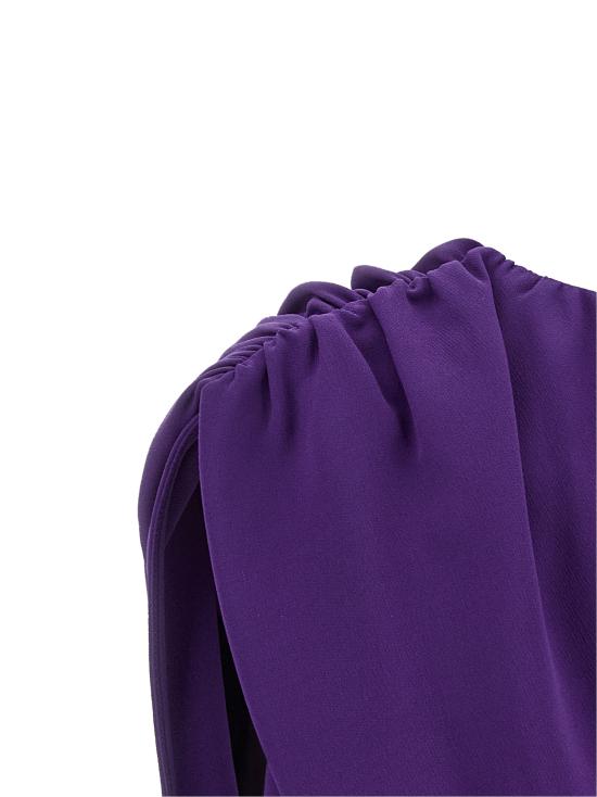 26FW 발렌시아가 이브닝 티셔츠 A002BXTUN145210 Purple - BALENCIAGA