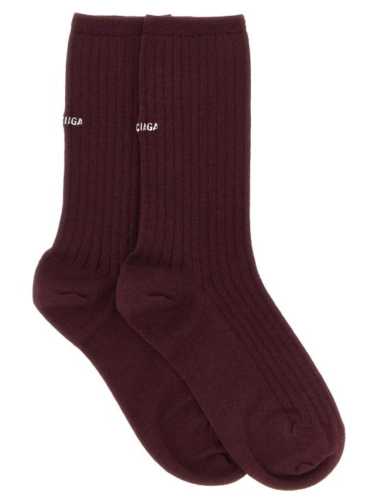 26FW 발렌시아가 양말 A001OX4G7B06260 Bordeaux